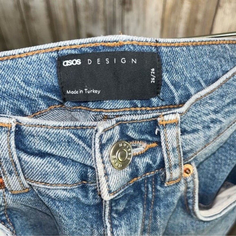 ASOS Straight Ankle Non Stretch Jeans - Picture 2 of 5